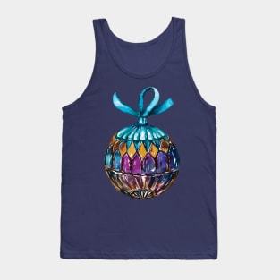 Ornamental Christmas bubble, handpainted watercolor Tank Top